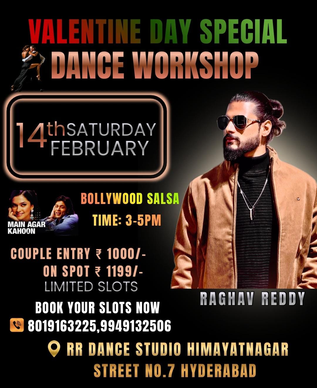 Valentine Day Special Dance Workshop - Bollywood Salsa with Raghav Reddy